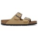 сандали,мъжки,сандали,дамски,сандали,и,чехли,birkenstock,arizona,birko,flor,nubuk,narrow,sandals,brown,(latte,cream)
