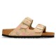 сандали,дамски,сандали,и,чехли,birkenstock,arizona,bs,suede,leather,sandals,brown,(sandcastle,flower,print)