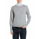 блуза,мъжки,пуловери,дамски,пуловери,replay,dk000c.000.723tv,high,neck,sweater,grey,(c09a,grey,med,melange,c046,grey)
