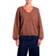 блуза,мъжки,пуловери,дамски,пуловери,replay,dk0099.000.723tq,v,neck,sweater,brown,(m84,fired,brown,melange)