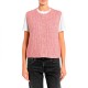 елек,мъжки,пуловери,дамски,пуловери,replay,dk009g.000.723tz,knitted,vest,pink,(m90,pink,violet,melange)