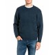 блуза,мъжки,пуловери,дамски,пуловери,replay,uk0019.000.723sh,sweater,blue,(spellbound)