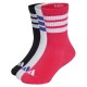 чорапи,мъжки,чорапи,дамски,чорапи,adidas,3,stripes,cushioned,sportswear,crew,socks,3,pairs,multicolor,(black,power,pink,frozen,purple)