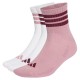 чорапи,мъжки,чорапи,дамски,чорапи,adidas,3,stripes,cushioned,sportswear,mid,cut,socks,3,pairs,multicolor,(white,magic,mauve,maroon)