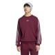 поларена,блуза,мъжки,пуловери,adidas,essentials,3,stripes,fleece,sweatshirt,purple,(team,maroon,2,slate)