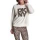 блуза,дамски,блузи,dkny,stacked,leopard,logo,sweatshirt,white,(eggnog,leopard,caramel)
