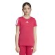 тениска,мъжки,тениски,дамски,тениски,adidas,training,essentials,3,stripes,short,sleeve,t,shirt,pink,(power,pink,white)