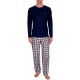 пижама,мъжки,пижами,emporio,armani,em000614,af25043,long,sleeve,pyjama,blue,(blue,brown,big,check)