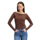 дамски,бодита,lee,open,back,long,sleeve,body,brown,(shaved,chocolate)