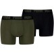 боксерки,мъжко,бельо,puma,everyday,basic,boxers,2,units,green,black,(forest,night,tonal)