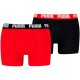боксерки,мъжко,бельо,puma,everyday,basic,boxers,2,units,red,black,(red,black)
