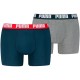 боксерки,мъжко,бельо,puma,everyday,basic,boxers,2,units,blue,grey,(navy,grey,melange)