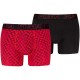 боксерки,мъжко,бельо,puma,graphical,print,boxers,2,units,red,black,(regal,red,black)