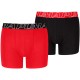 боксерки,детско,бельо,puma,slaunted,logo,elastic,boxers,2,units,red,black,(red,black)