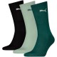 чорапи,мъжки,чорапи,дамски,чорапи,puma,sport,socks,3,pairs,multicolor,(green,soft,grass,black)