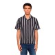 риза,с,къс,ръкав,дамски,ризи,мъжки,ризи,urban,classics,summer,stripe,resort,short,sleeve,shirt,black,(black,white)