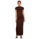 рокля,дамски,поли,и,рокли,urban,classics,tb8149,short,sleeve,long,dress,brown,(brown)