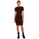 рокля,дамски,поли,и,рокли,urban,classics,tb8275,short,sleeve,short,dress,brown,(brown)