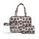 специфични,козметични,продукти,gillian,jones,3,piece,set,palm,print,beauty,accessories,set,brown,(green,multicolor)