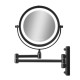 специфични,козметични,продукти,gillian,jones,double,sided,wall,led,x10,black,makeup,mirror,silver,(black)