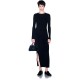рокля,дамски,поли,и,рокли,armani,exchange,xw002628,af10352,long,sleeve,midi,dress,black,(black)