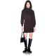 рокля,дамски,поли,и,рокли,armani,exchange,xw002659,af25527,long,sleeve,short,dress,brown,(antagonist)