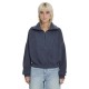блуза,дамски,блузи,volcom,reetrocity,quarter,zip,sweatshirt,blue,(storm,blue)