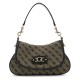 чанта,за,през,рамо,всички,чанти,guess,samantha,flap,shoulder,bag,brown,(black,logo)