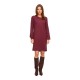 рокля,дамски,поли,и,рокли,vila,ril,long,sleeve,short,dress,red,purple,(port,royale,detail,dark,melange)