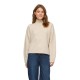 блуза,мъжки,пуловери,дамски,пуловери,vila,sia,high,neck,sweater,beige,(birch,detail,melange)