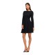 рокля,дамски,поли,и,рокли,vila,siba,long,sleeve,short,dress,black,(black,beauty)