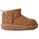 обувки,дамски,боти,мъжки,боти,ugg,classic,ultra,mini,shiny,dots,toddler,boots,brown,(chestnut)