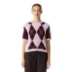 блуза,мъжки,пуловери,дамски,пуловери,yas,johi,short,sleeve,sweater,purple,(pale,lilac,pattern,fig,pristine,harlequin)