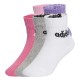чорапи,мъжки,чорапи,дамски,чорапи,adidas,linear,short,socks,5,units,multicolor,(true,pink,pink,fusion,violet,fusion,medium,grey,heather)