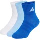 чорапи,мъжки,чорапи,дамски,чорапи,adidas,cushioned,sportswear,ankle,socks,3,pairs,multicolor,(glow,blue,white,team,royal,blue)