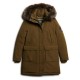 яке,мъжки,якета,дамски,якета,и,палта,superdry,everest,faux,fur,jacket,refurbished,green,brown,(dark,olive)