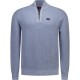 блуза,мъжки,пуловери,дамски,пуловери,nza,new,zealand,26gn491,half,zip,sweater,blue,(soft,ocean,melange)