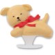обувни,аксесоари,jibbitz,3d,dog,on,tummy,charm,yellow