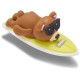 обувни,аксесоари,jibbitz,3d,surfing,bear,charm,yellow
