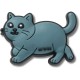 обувни,аксесоари,jibbitz,british,shorthair,cat,charm,grey