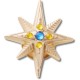 обувни,аксесоари,jibbitz,celestial,starburst,with,gem,charm,golden