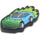 обувни,аксесоари,jibbitz,lights,up,fire,race,car,charm,green