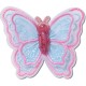 обувни,аксесоари,jibbitz,mesh,sequin,butterfly,charm,pink