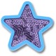 обувни,аксесоари,jibbitz,purple,sequin,star,charm,purple