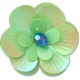 обувни,аксесоари,jibbitz,sequin,green,flower,charm,green