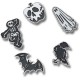 обувни,аксесоари,jibbitz,spooky,season,charm,5,units,silver