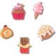 обувни,аксесоари,jibbitz,sweet,treats,charm,5,units,pink