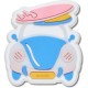 обувни,аксесоари,jibbitz,uv,changing,car,and,surfboard,charm,pink