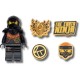 обувни,аксесоари,jibbitz,4lw,ninjago,cole,charm,5,units,golden