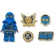 обувни,аксесоари,jibbitz,4lw,ninjago,jay,charm,5,units,blue
